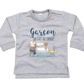 Pull Bebe Garcon Un Lait Allonge Poupishirt